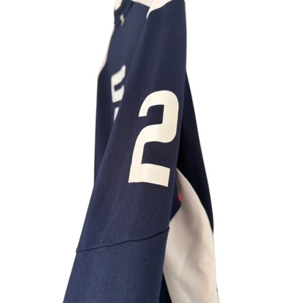 Polo Sport Ralph Lauren Mens XL USA Track Jacket Navy Blue Full Zip Colorblock